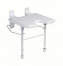 DocMed Duschklappsitz Weiß Höhenverstellbar Belastbar 120kg Bild 2