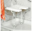 DocMed Duschklappsitz Weiß Höhenverstellbar Belastbar 120kg Bild 3