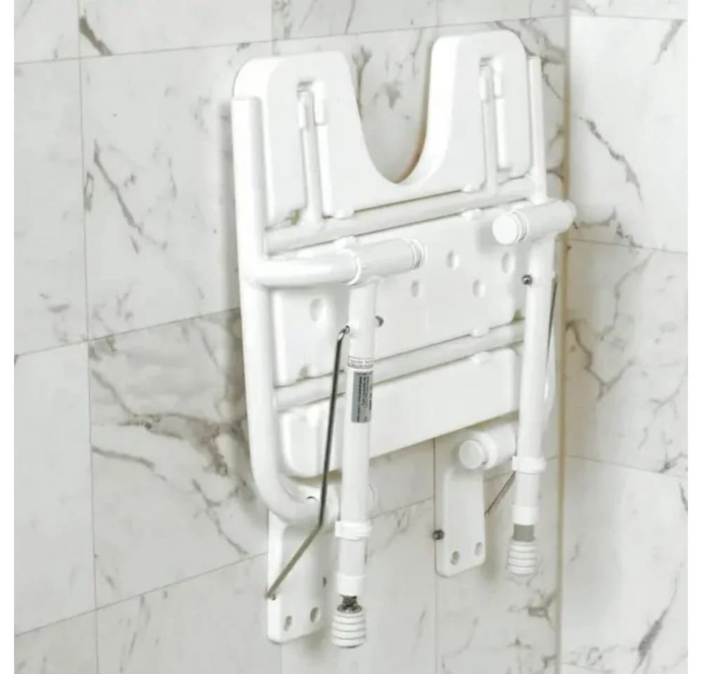DocMed Duschklappsitz Weiß Höhenverstellbar Belastbar 120kg - Bild 4
