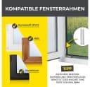 EASYmaxx Insektenschutzgitter Grau Zuschneidbar mit Magneten Bild 5