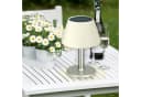 EASYmaxx LED Tischleuchte Outdoor Edelstahl Solarbetrieb Bild 4