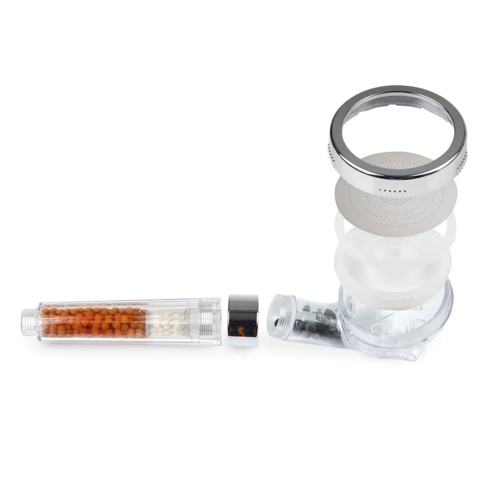 EASYmaxx Wellness-Duschkopf inkl. Mineralperlen 30% Wasser sparen, Regenschauer - Bild 5