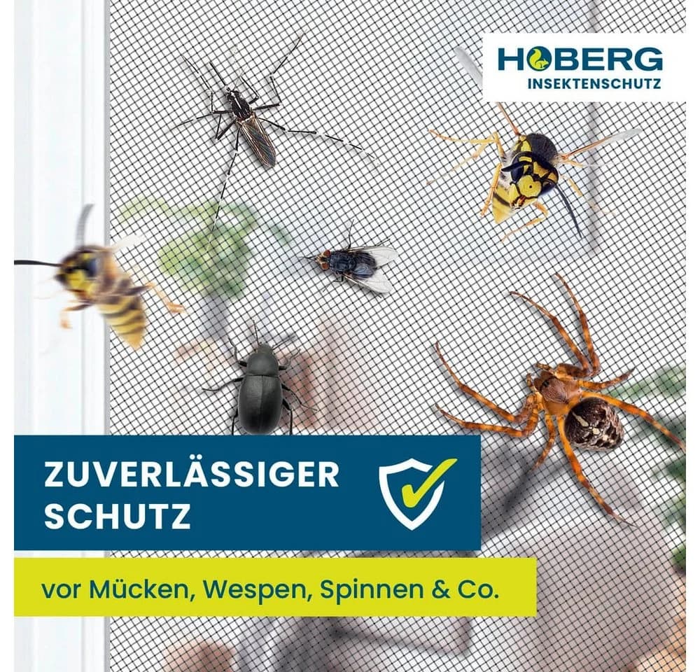 Hoberg Insektenschutz-Fensterrahmen Magnetbefestigung Fliegennetz - Bild 3