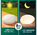 EASYmaxx LED Solarleuchte Deko-Stein Gartenleuchte Weiß Farbwechsel Bild 1