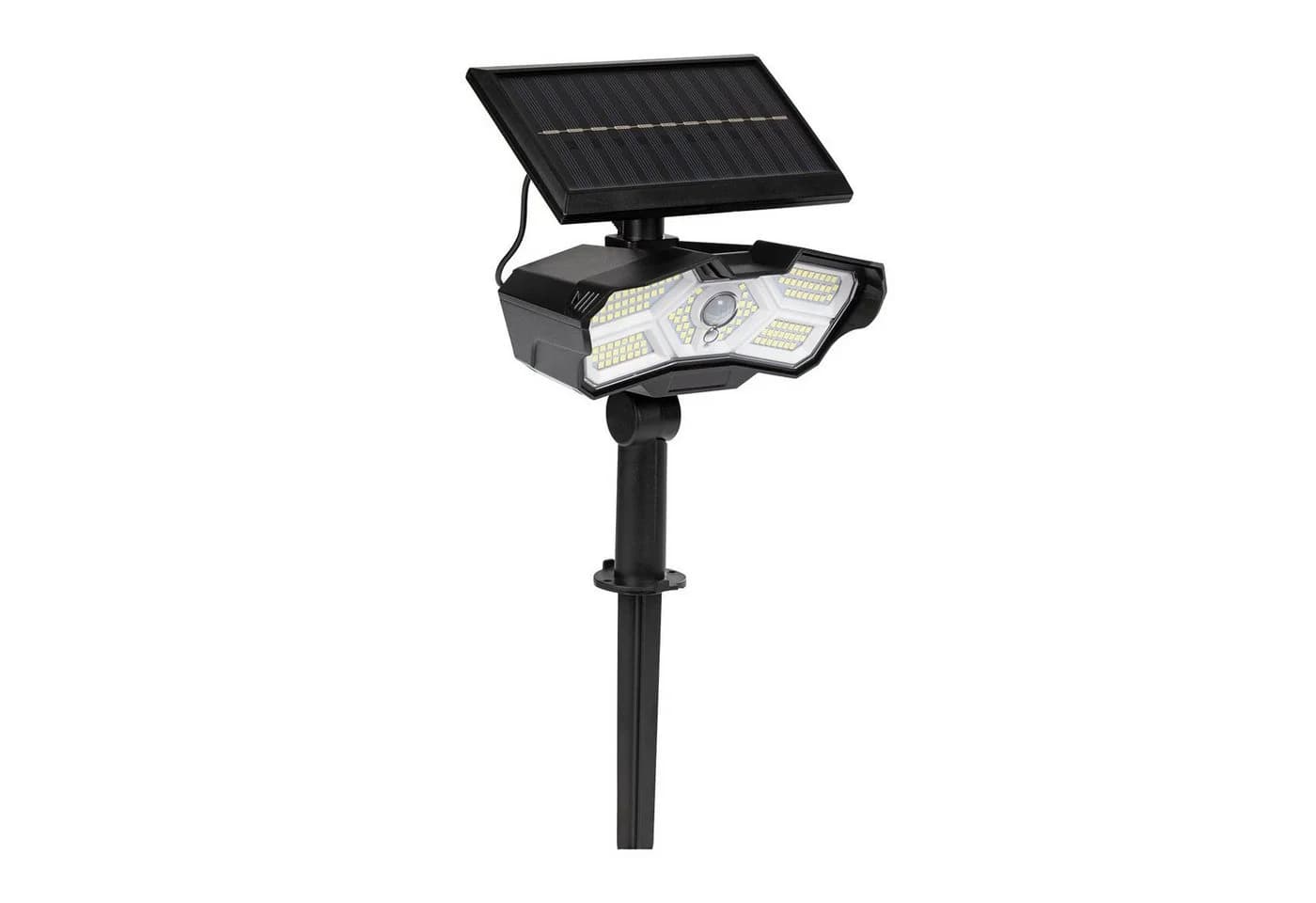 EASYmaxx LED Solarstrahler mit Bewegungsmelder schwarz