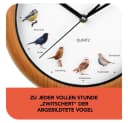 MAXXMEE Wanduhr mit Vogelstimmen & Nachtabschaltung Bild 3