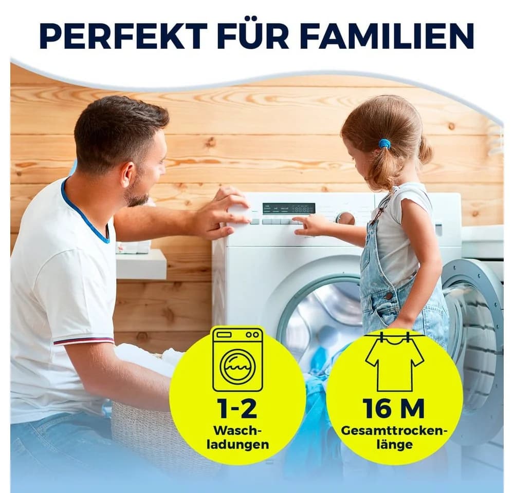 EASYmaxx Wäscheständer Platzwunder Silber/Schwarz - Bild 3