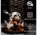 Kemstood Dekanter 8-in-1 Whisky-Set mit Globus-Karaffe & Gläsern Bild 4