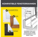 EASYmaxx Insektenschutzgitter mit Klettverschluss zuschneidbar Schwarz Bild 3