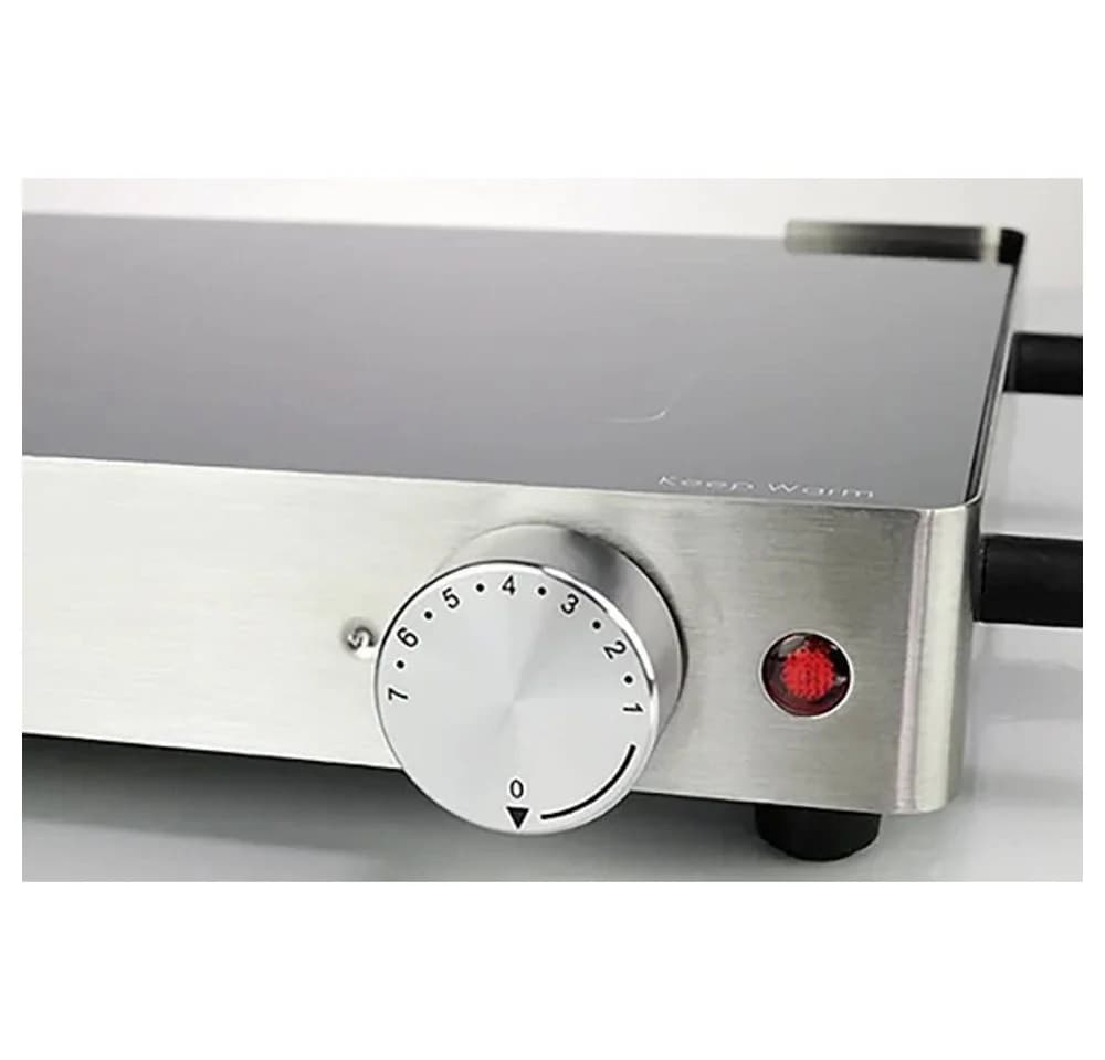Korona Tischgrill stufenloser Temperaturregler Silber Schwarz