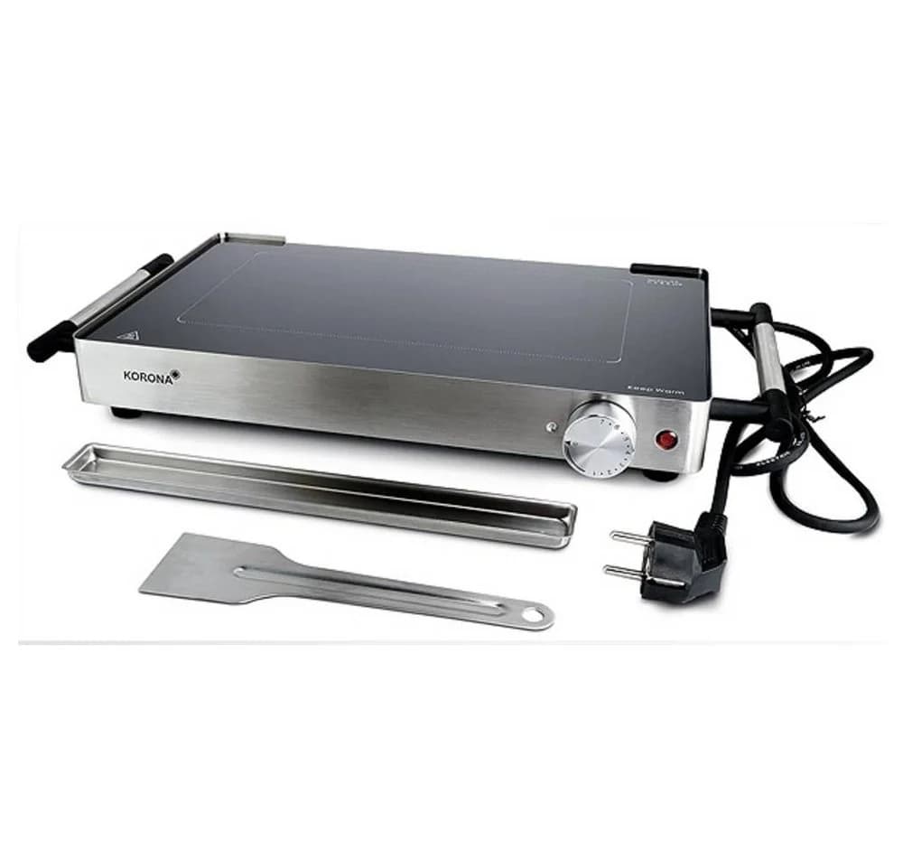 Korona Tischgrill stufenloser Temperaturregler Silber Schwarz - Bild 2