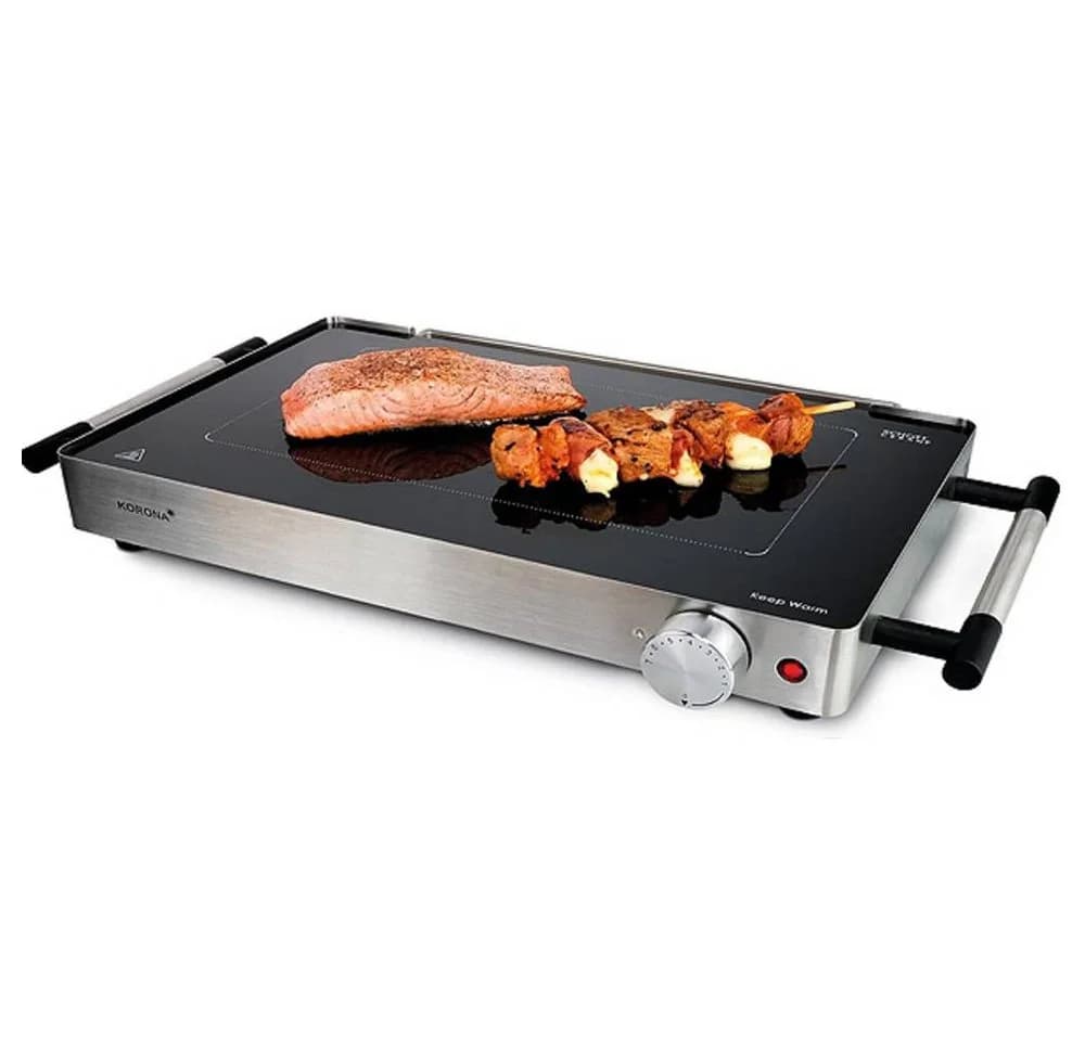 Korona Tischgrill stufenloser Temperaturregler Silber Schwarz - Bild 5