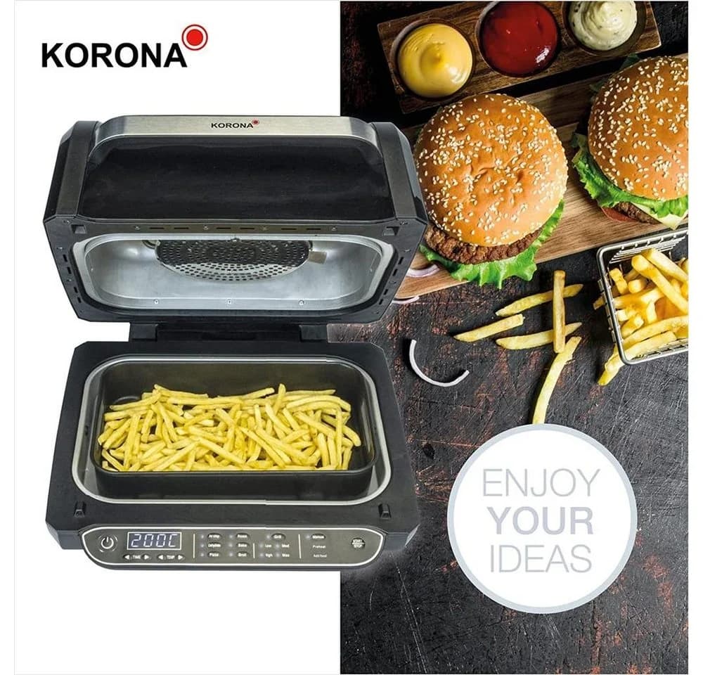 KORONA Kombigrill 46160 8-in-1 Multifunktionsgrill Schwarz - Bild 5