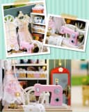 Cute Room 3D-Puzzle Puppenhaus Miniatur DIY Modellbausatz Schneiderei Bild 4