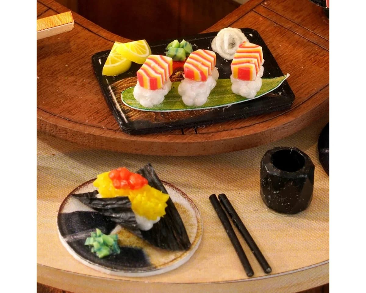 Cute Room 3D-Puzzle DIY Miniaturhaus Modellbausatz Revolving Sushi - Bild 5