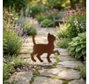 Posiwio Beetstecker Katze Rostoptik Metall Dekoration Bild 1