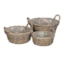 Posiwio Pflanzkübel Farmer Grau/Braun 26cm Kooboo Rattan Bild 3