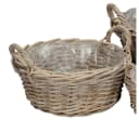 Posiwio Pflanzkorb Farmer Grau Braun Kooboo Rattan Bild 2