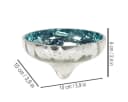 Posiwio Teelichthalter Glas Schwimmschale Blau 2er Set Bild 1