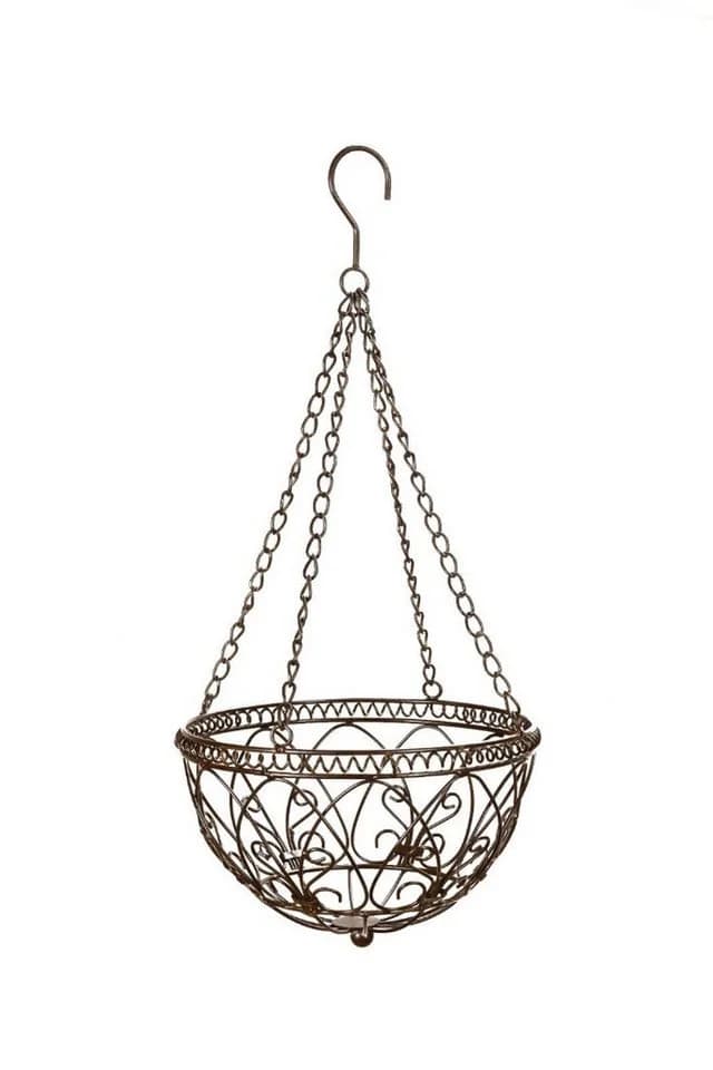 finehomegarden Blumenampel Hängekorb Metall mit Kette - Bild 2