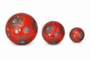 finehomegarden Schwimmkugel Set 3-tlg. Porzellan rot-blau mit Blütenmuster Bild 2