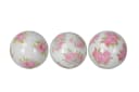 finehomegarden Schwimmkugel 3er Set Porzellan weiß/rosa Blüten Bild 3