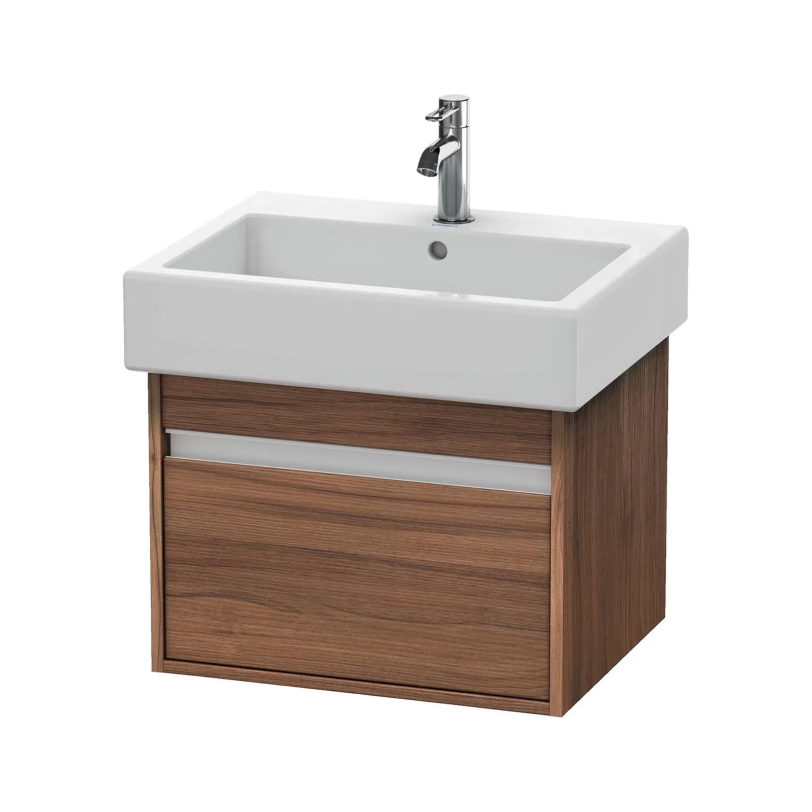 Duravit Ketho Waschtischunterbau Nussbaum Matt Wandhängend