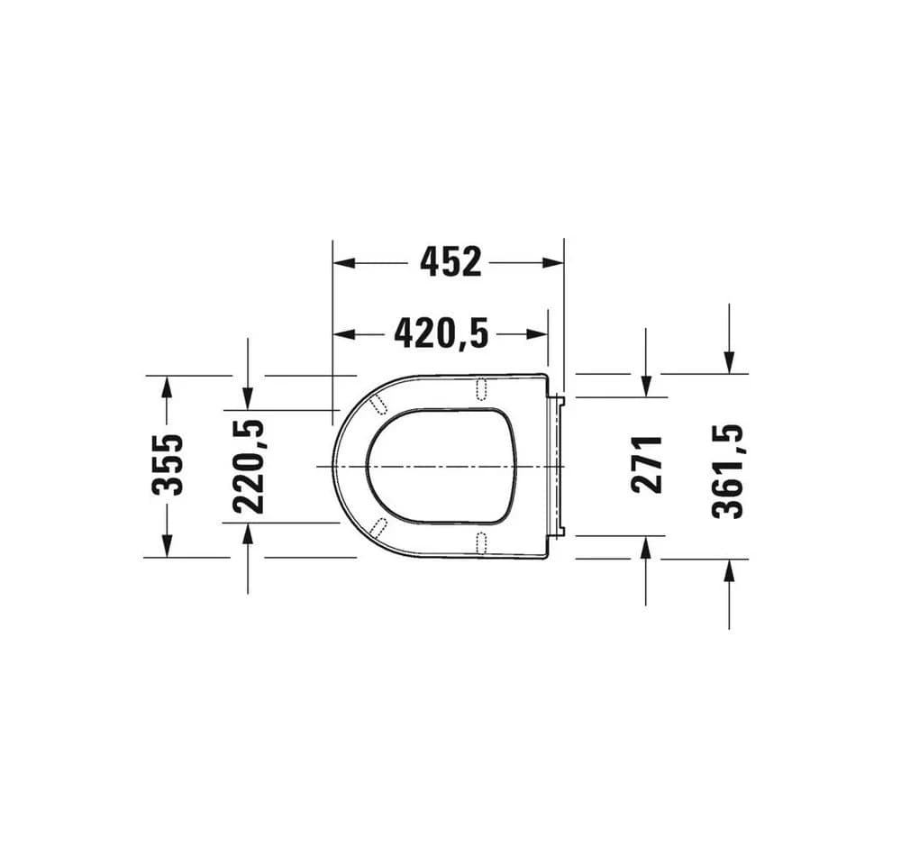 Duravit WC-Sitz Me by Starck mit Softclose und Edelstahl-Scharnieren - Bild 4