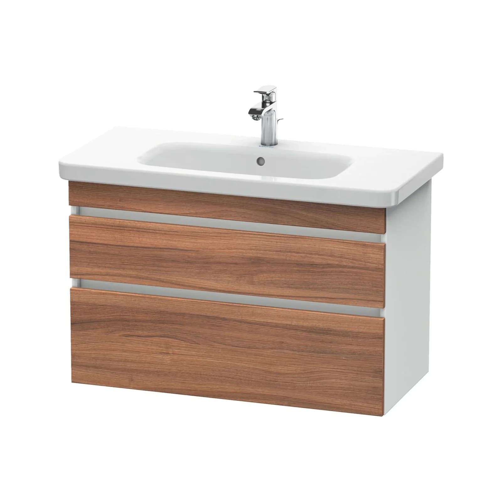 Duravit DuraStyle Waschtischunterbau Nussbaum Matt & Weiß Matt Wandhängend