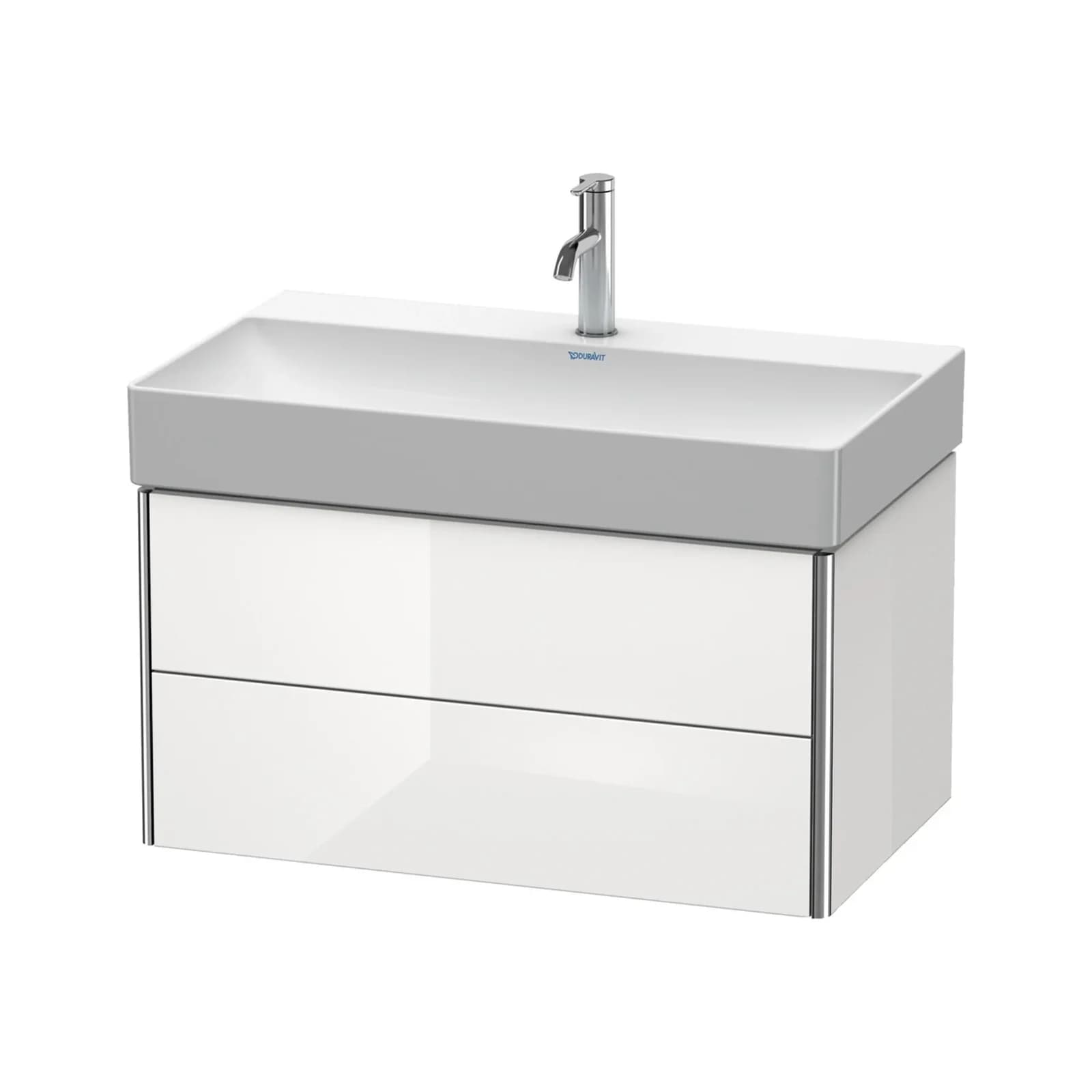Duravit XSquare Waschtischunterbau Basalt Matt Wandhängend