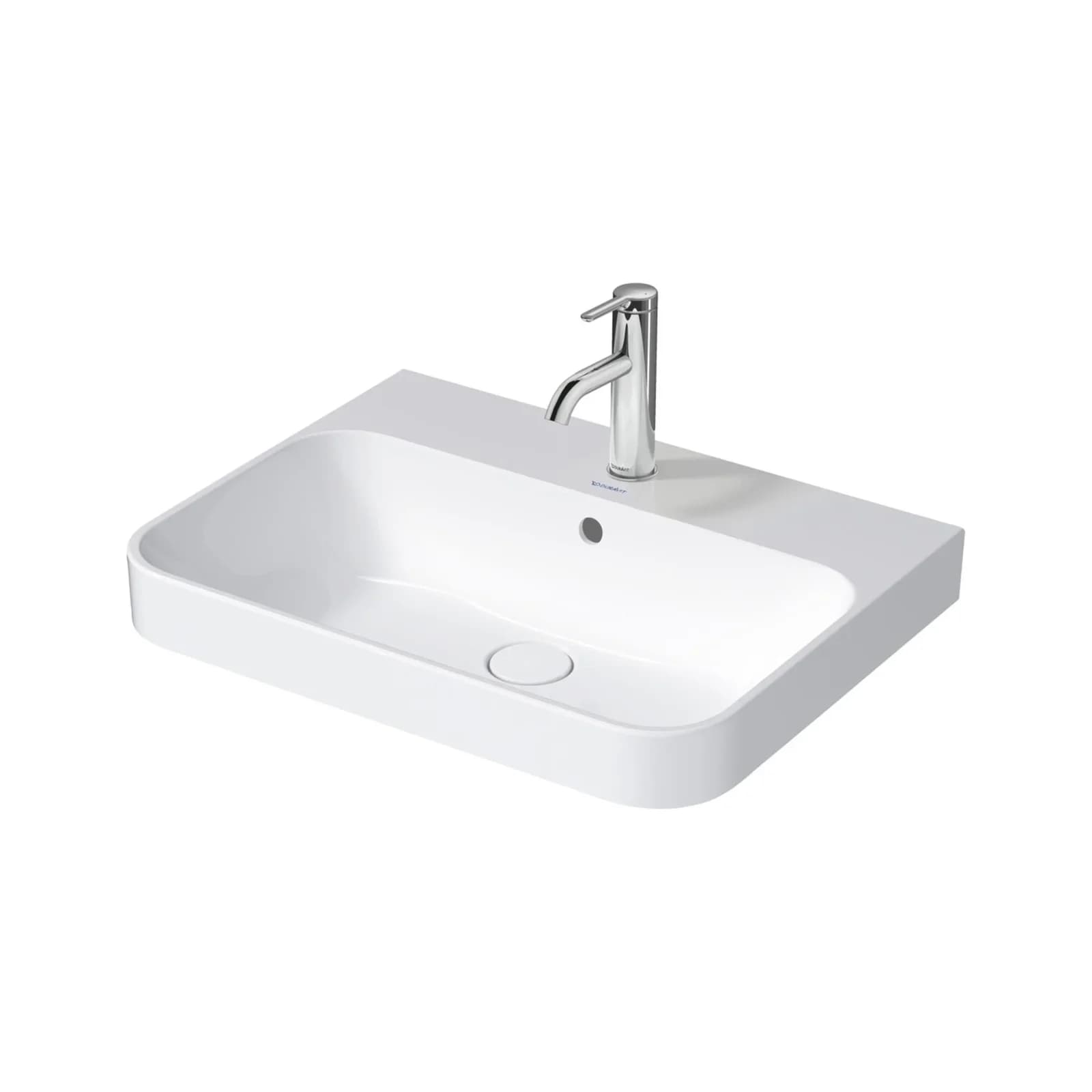 Duravit Happy D.2 Aufsatz-Waschtisch 60 x 46 cm Anthrazit Matt