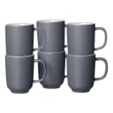 Ritzenhoff & Breker Jasper Kaffeebecher 285 ml 6er Set Grau Keramik Bild 1