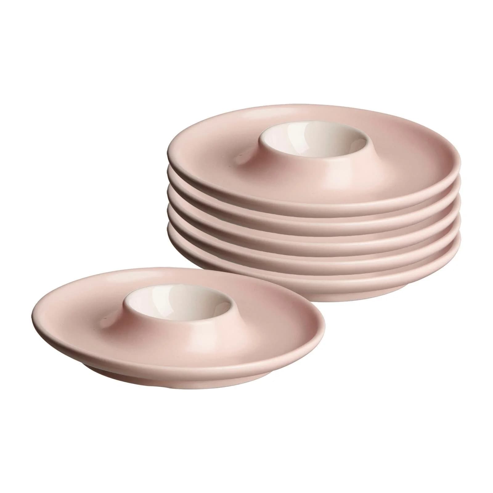 Ritzenhoff & Breker Eierbecher Jasper 6er Set Rosa Keramik