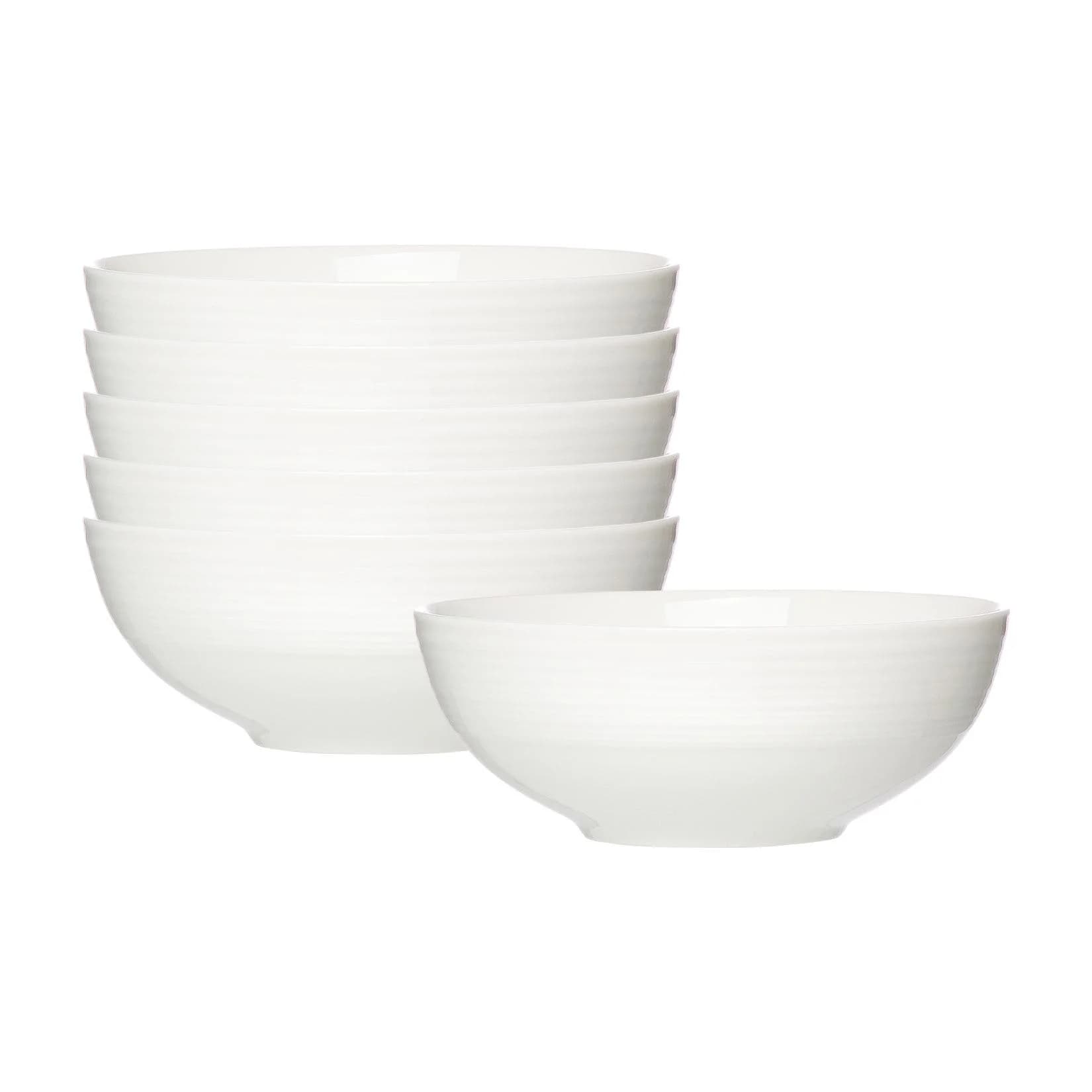 Ritzenhoff & Breker Servierschalen Levi Ø 17,5 cm 6er-Set Weiß