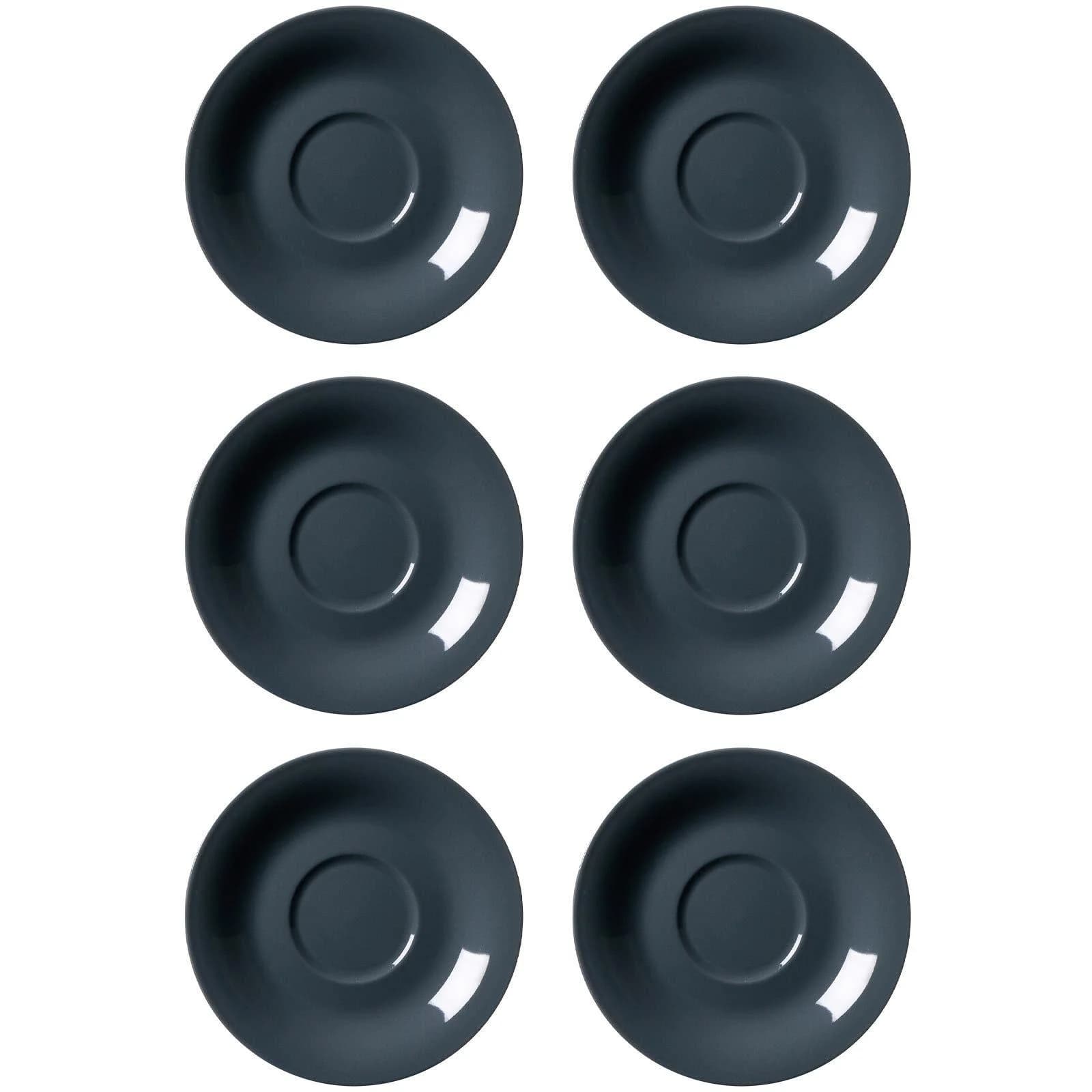 Ritzenhoff & Breker Jumbountertassen Doppio 17 cm 6er Set Anthrazit