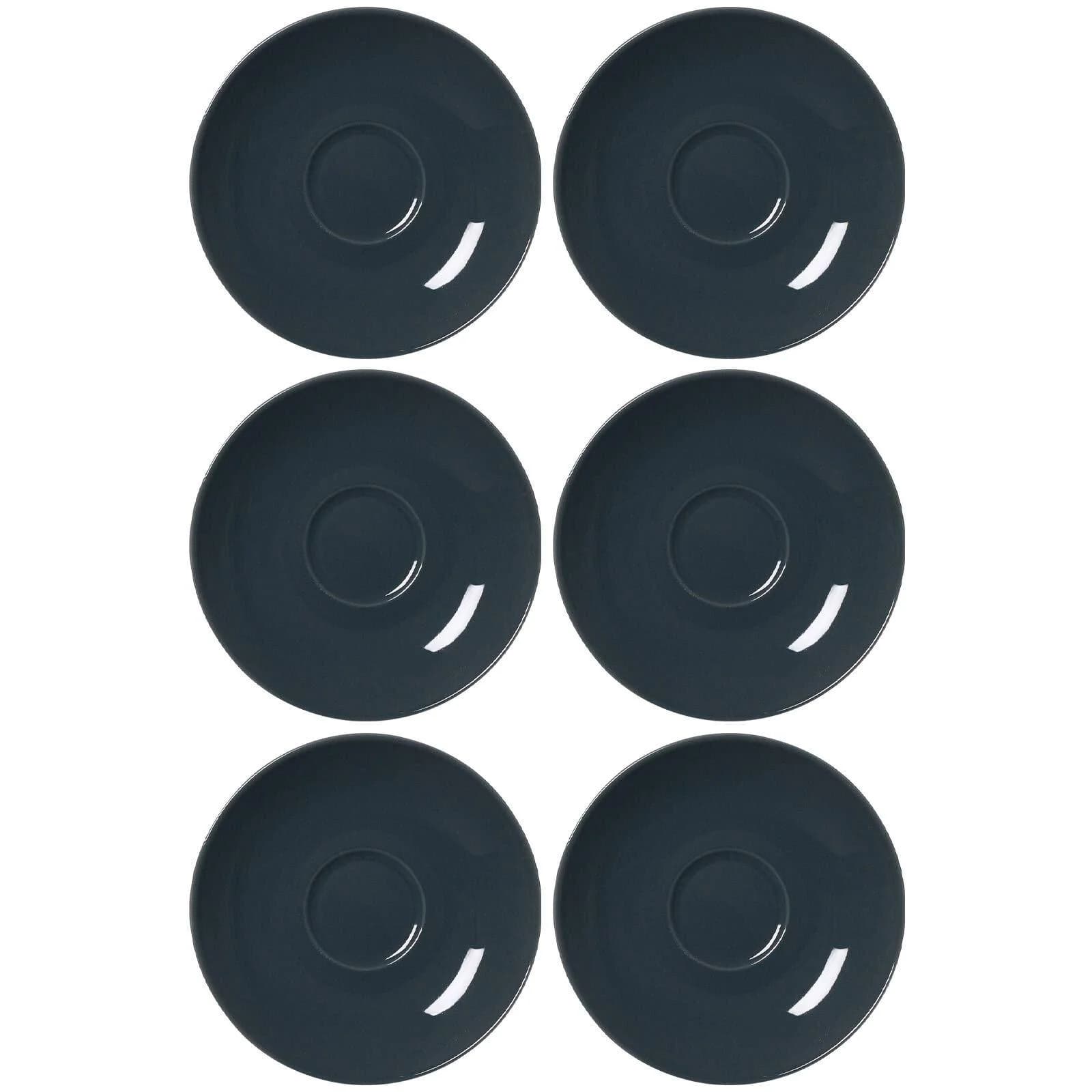 Ritzenhoff & Breker Espressountertassen Doppio 12 cm 6er Set Anthrazit