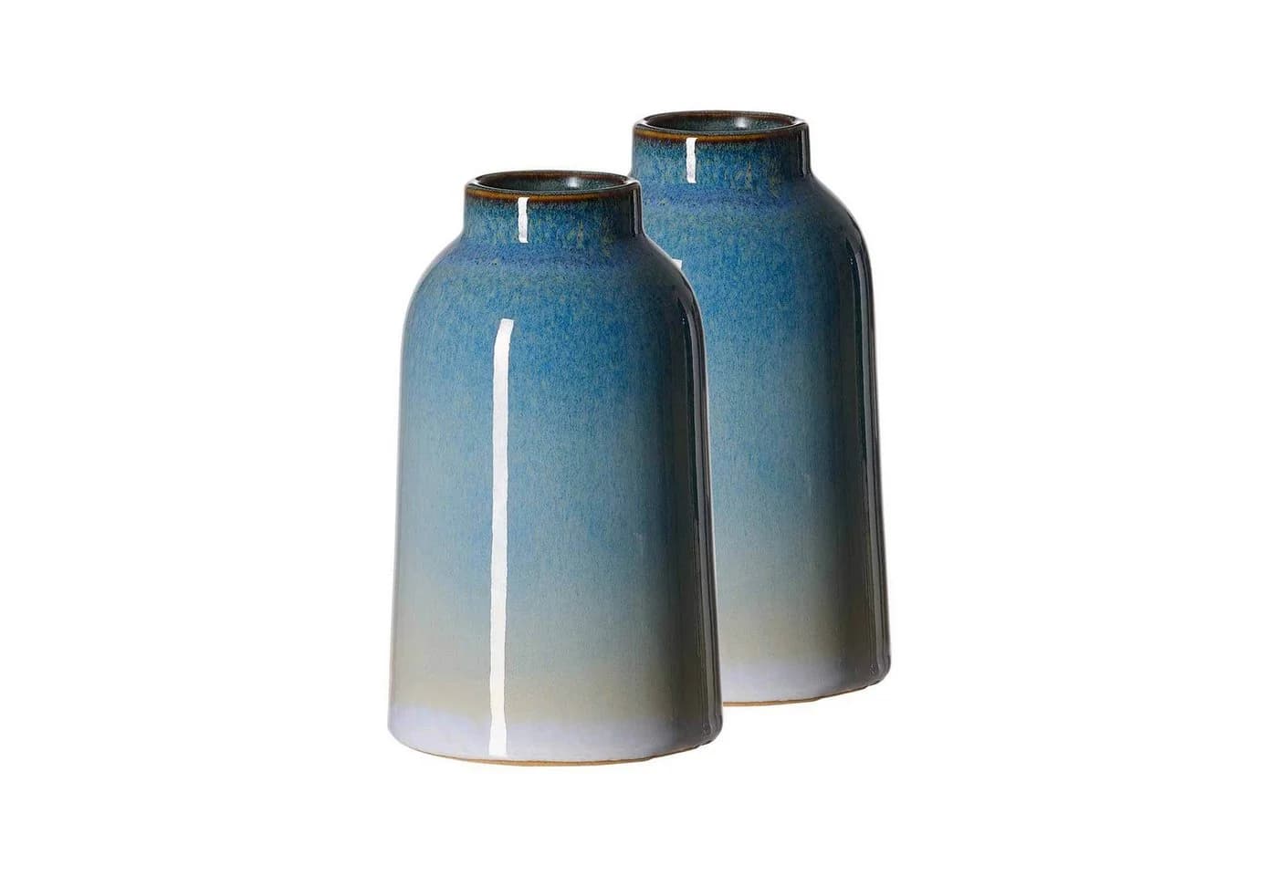 Ritzenhoff & Breker Dekovase Leria 2er Set Blau/Beige/Weiß - Bild 2