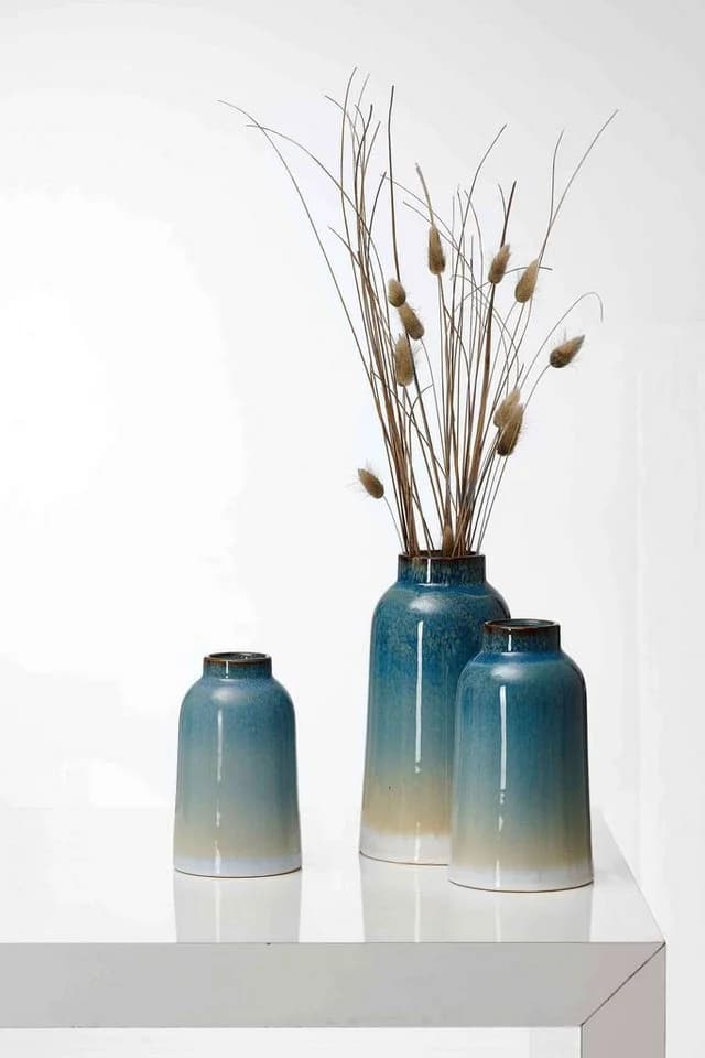 Ritzenhoff & Breker Dekovase Leria 2er Set Blau/Beige/Weiß - Bild 3