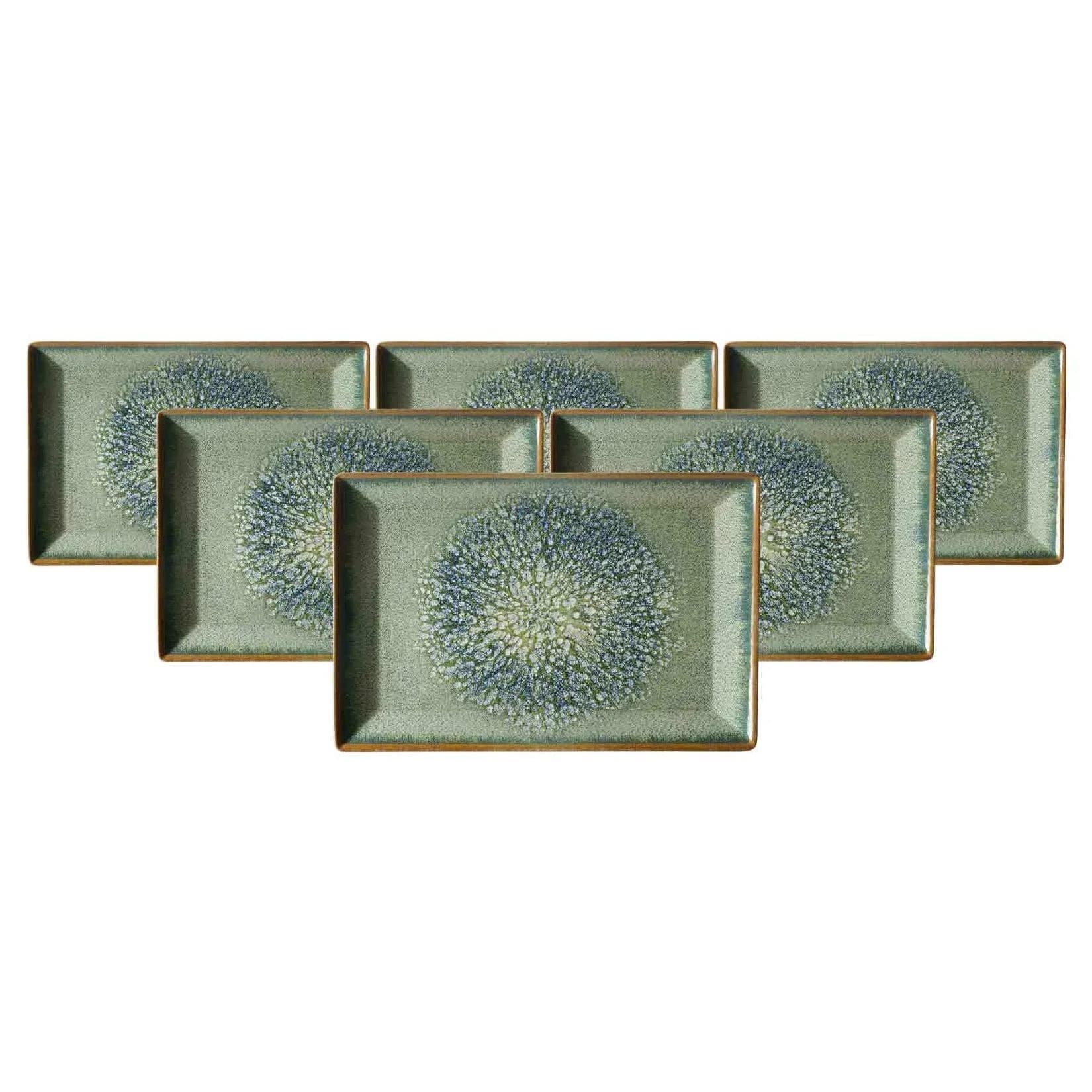Ritzenhoff & Breker Verde Servierplatten 30x20 cm 6er Set Grün