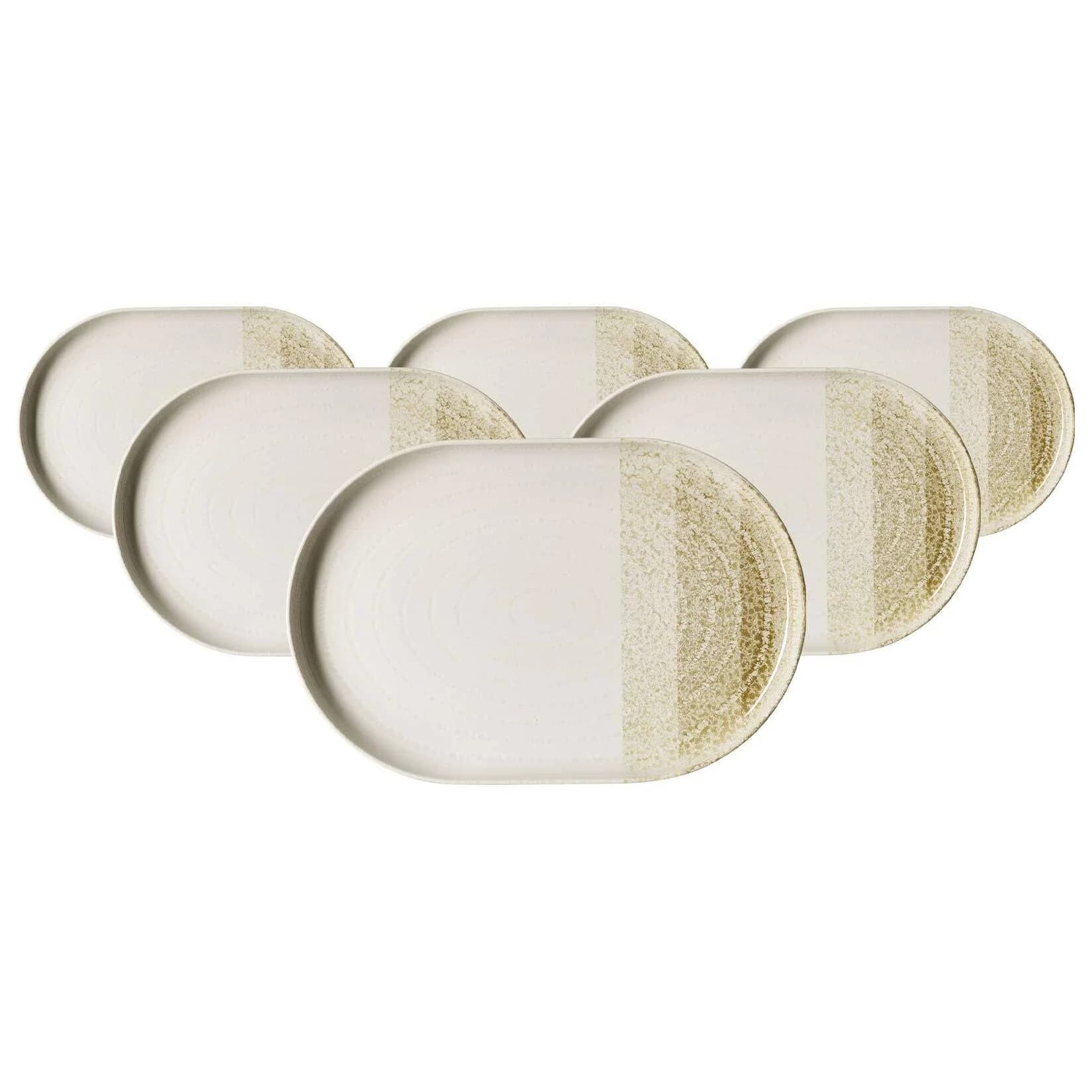 Ritzenhoff & Breker Servierplatten Trio 30 x 20 cm 6er Set Oval