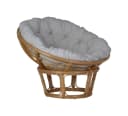 MiaMöbel Rattansessel Papasan Honig mit Baumwollauflage Bild 2