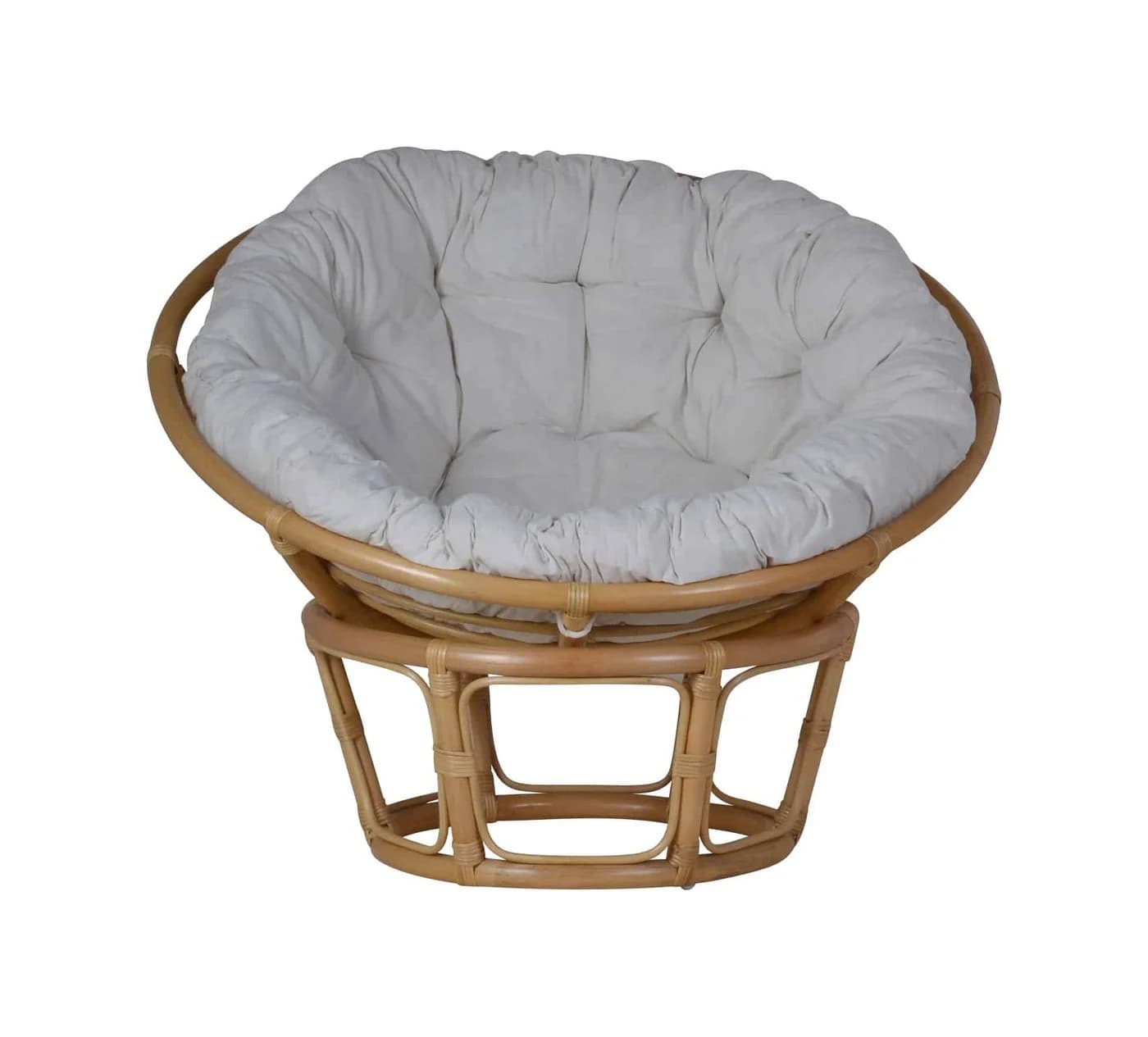 MiaMöbel Rattansessel Papasan Honig mit Baumwollauflage - Bild 3