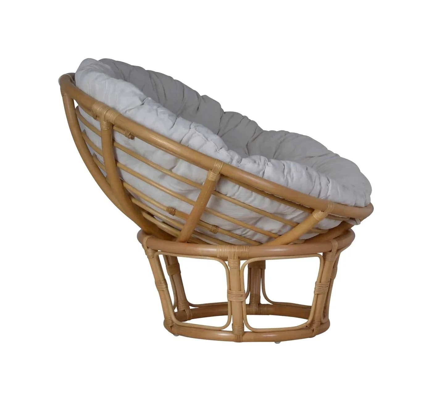 MiaMöbel Rattansessel Papasan Honig mit Baumwollauflage - Bild 4