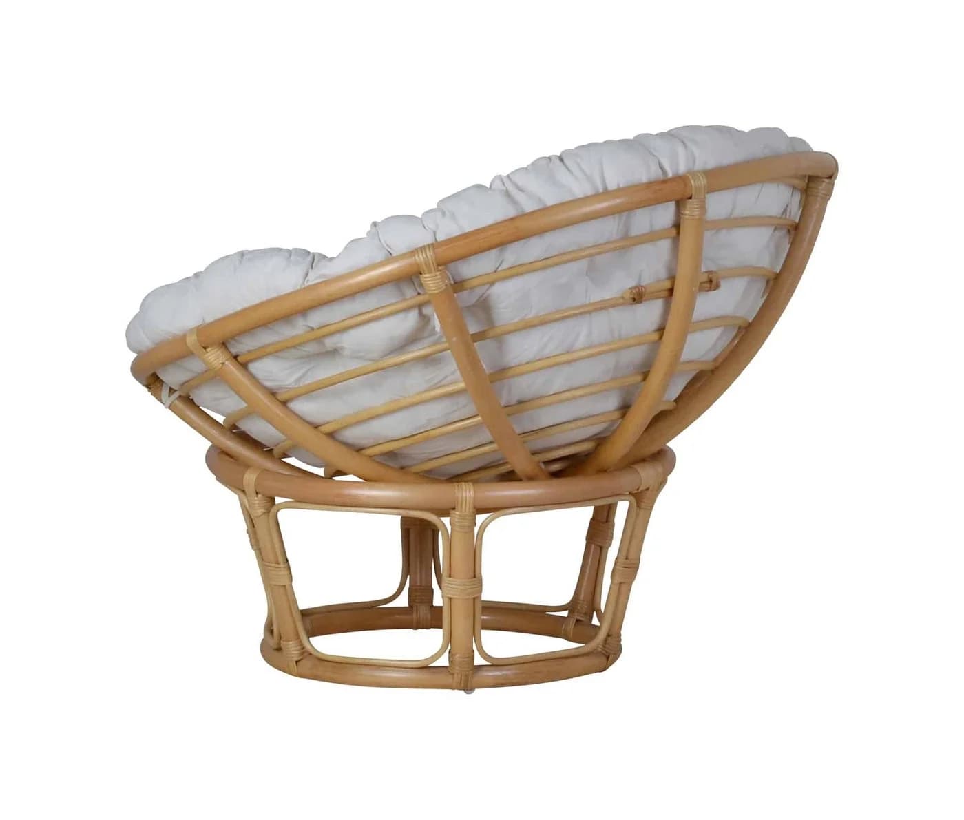 MiaMöbel Rattansessel Papasan Honig mit Baumwollauflage - Bild 5