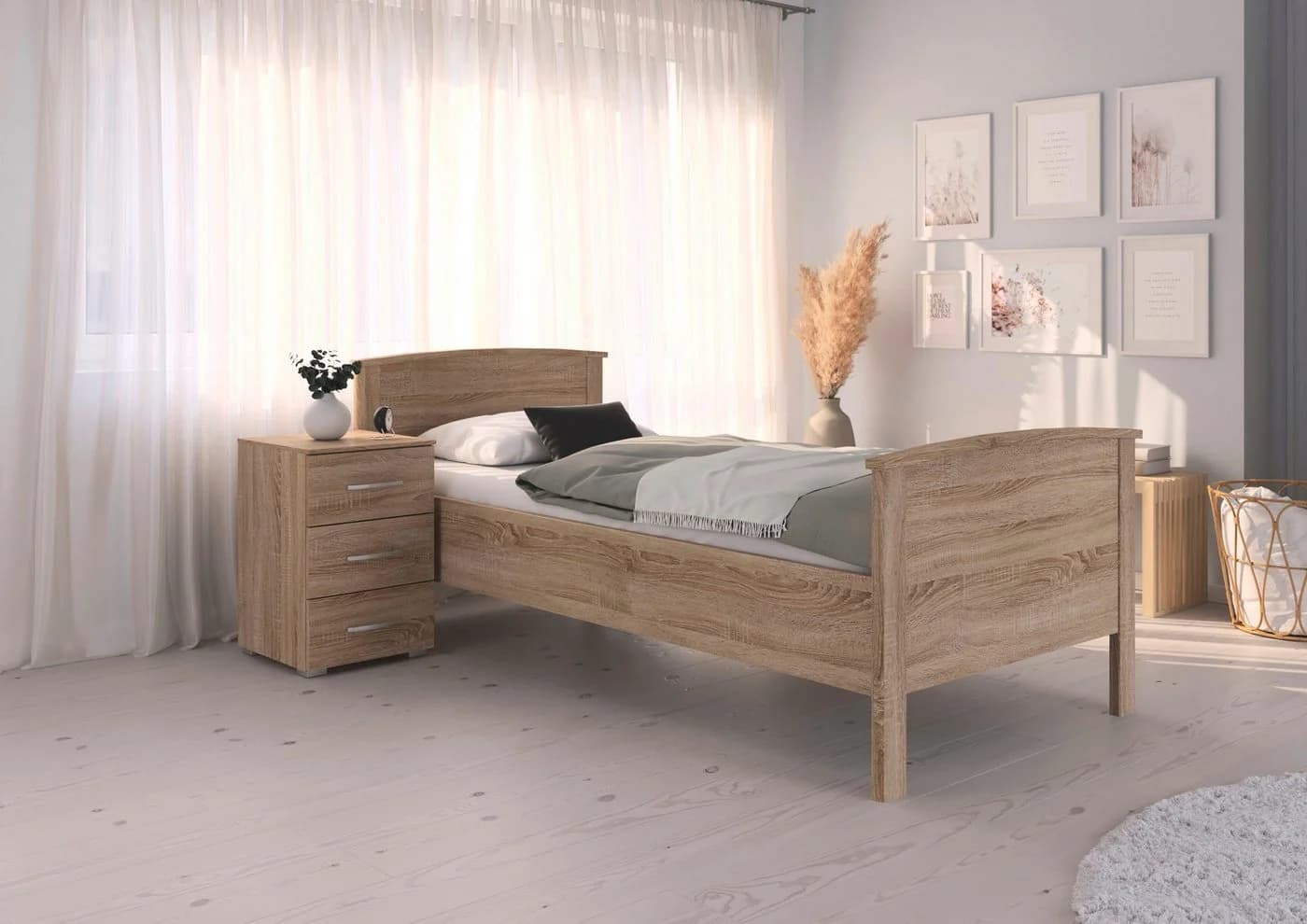 Rauch Funktionsbett TORRENT Beige Holzwerkstoff 6-fach verstellbar