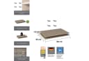 Rauch Einlegeboden 2er-Set für Drehtürenschränke ORANGE Beige Bild 1