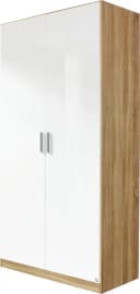 Rauch CELLE Kleiderschrank Hochglanz Weiß Eiche Sonoma Bild 2