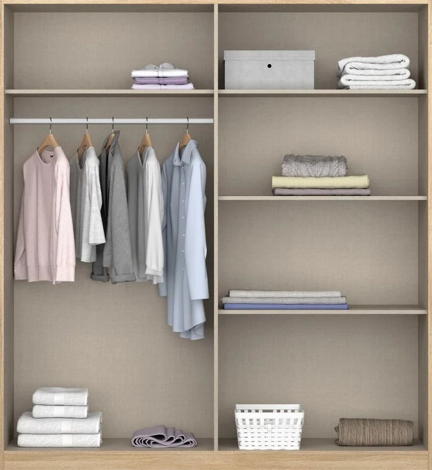 Rauch CELLE Drehtürenschrank Weiß Hochglanz - Bild 3