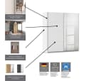 Rauch Schwebetürenschrank Subito Weiß 2 Spiegeltüren Bild 3