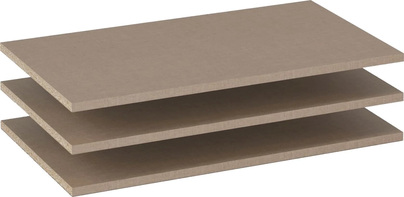 Rauch Einlegeboden MINOSA 2er-Set grau Leinenoptik